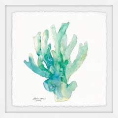 Green Coral in Watercolor