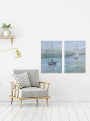 Yachts in the Sea Diptych
