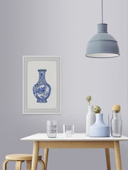 Blue Patterned Vase