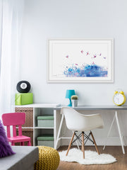 Birds Flying Over Sea