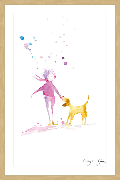 Woman & Dog