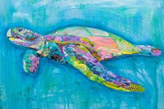 Pastel Sea Turtle