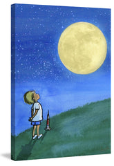Boy and Moon