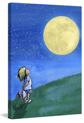 Girl and Moon