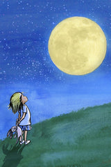 Girl and Moon