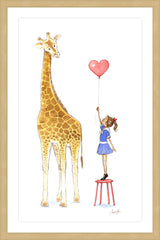 Giraffe and Girl