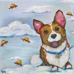 Corgi in Space