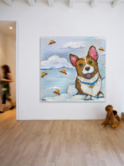 Corgi in Space