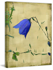 Blue Flower on Linen