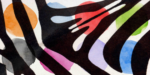 Rainbow Zebra I