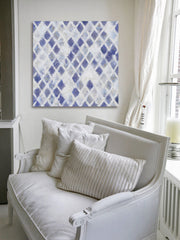 Blue and White Diamonds