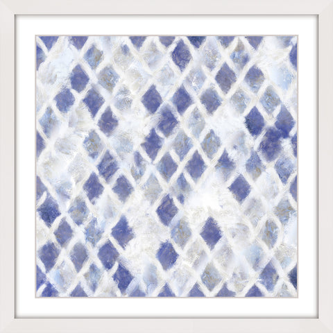 Blue and White Diamonds