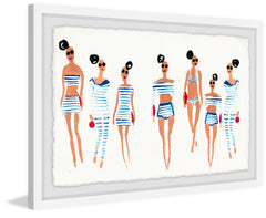 Blue and White Stripes