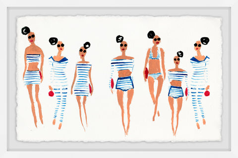 Blue and White Stripes