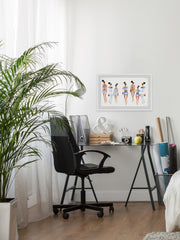 Blue and White Stripes