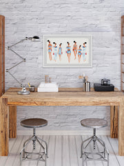 Blue and White Stripes