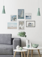 Coastal Palm Vibe Hexaptych