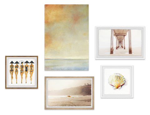 Hues of Sunset Pentaptych