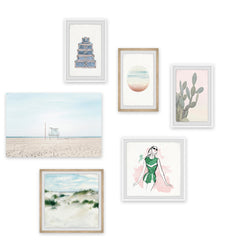 Glam at the Beach Hexaptych