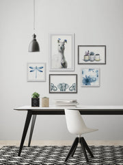 Aqua Boho Pentaptych