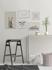 Grey Boho Pentaptych