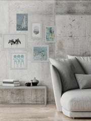 Hints of Blue and Black Hexaptych