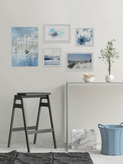Blue Casts Pentaptych