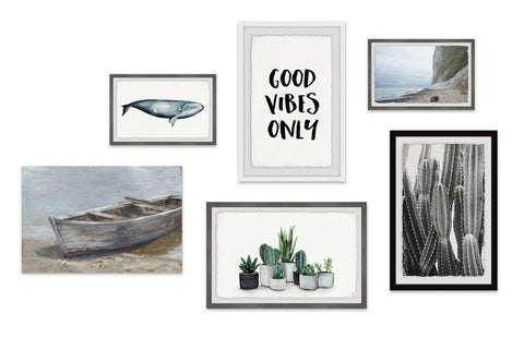 Happy Go Lucky II Hexaptych