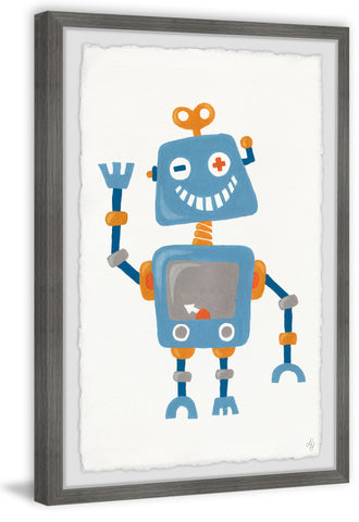 Happy Blue Robot