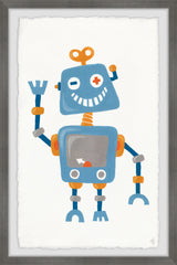 Happy Blue Robot