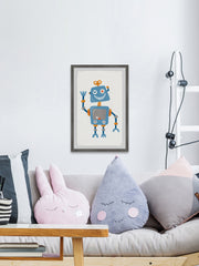 Happy Blue Robot