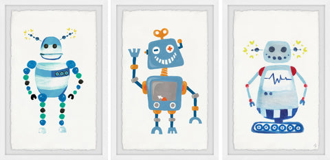 Happy Robot Triptych