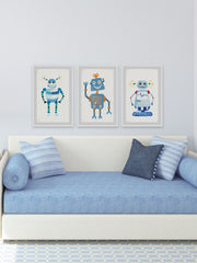 Happy Robot Triptych