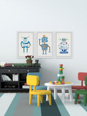 Happy Robot Triptych