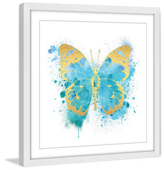 Butterfly Gold Blue