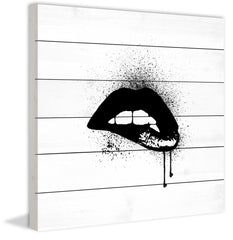 Lips Black Paint