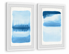 Blue Flows II Diptych