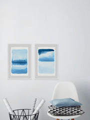 Blue Flows II Diptych