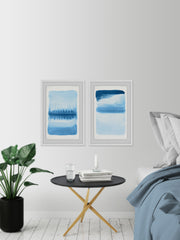 Blue Flows II Diptych