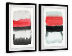 Black and Red Diptych