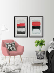 Black and Red Diptych