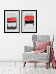 Black and Red Diptych