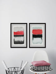Black and Red Diptych