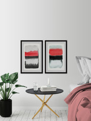 Black and Red Diptych