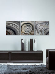 Beige Swirls Triptych