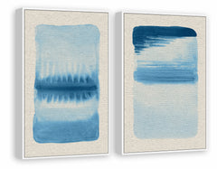 Blue Flows II Diptych