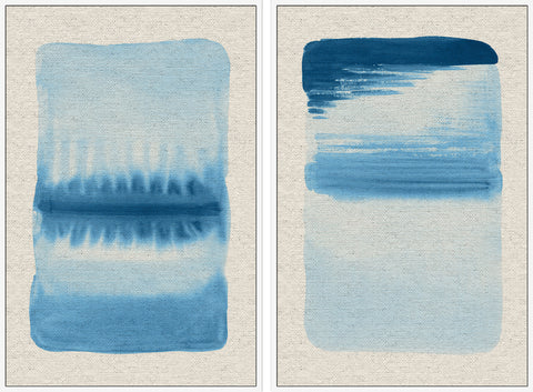 Blue Flows II Diptych