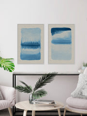 Blue Flows II Diptych