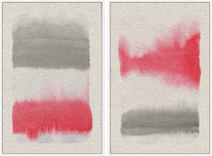 Pink and Grey II Diptych