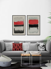 Black and Red II Diptych